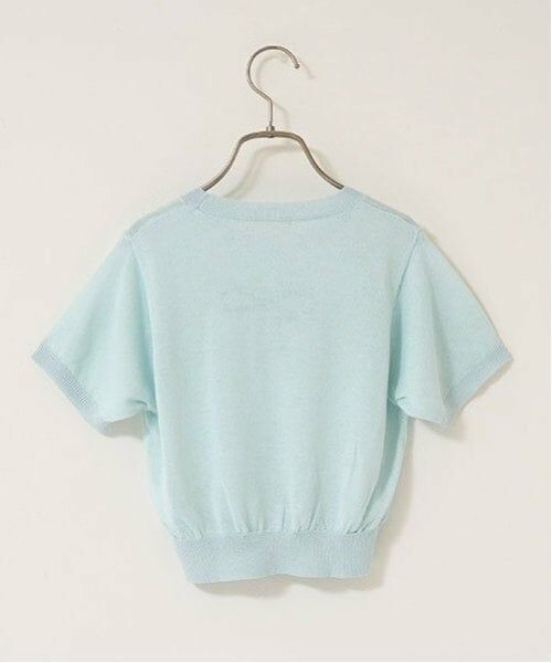 Lycee mine / リセマイン Tシャツ | 【マシンウォッシャブル】シアー半袖ニットトップス | 詳細3