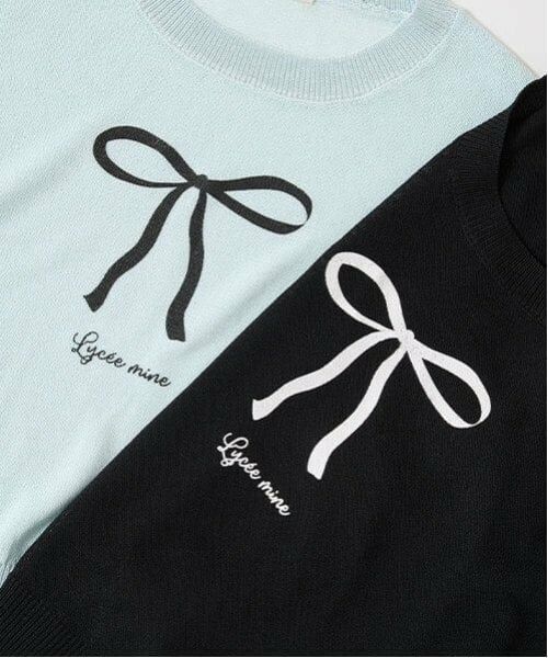 Lycee mine / リセマイン Tシャツ | 【マシンウォッシャブル】シアー半袖ニットトップス | 詳細4