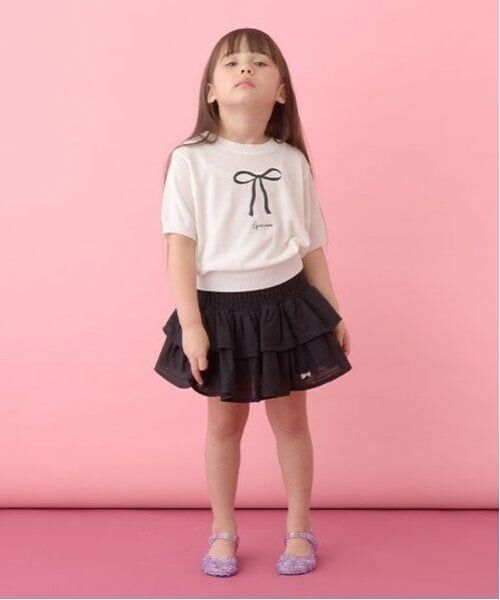 Lycee mine / リセマイン Tシャツ | 【マシンウォッシャブル】シアー半袖ニットトップス | 詳細7