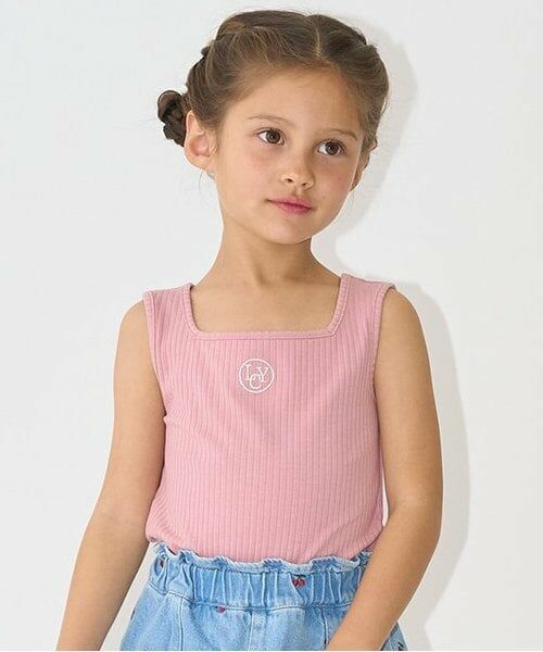 Lycee mine / リセマイン Tシャツ | スクエアネックタンクトップ（モデレート ピンク）