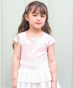 Lycee mine / リセマイン Tシャツ | 花柄プリントミニミニトップス