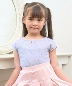 Lycee mine / リセマイン Tシャツ | 花柄プリントミニミニトップス