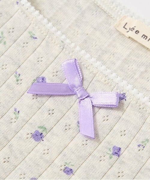 Lycee mine / リセマイン Tシャツ | 花柄プリントミニミニトップス | 詳細4