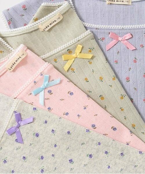 Lycee mine / リセマイン Tシャツ | 花柄プリントミニミニトップス | 詳細6