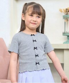 Lycee mine / リセマイン Tシャツ | カーディガン風リボントップス