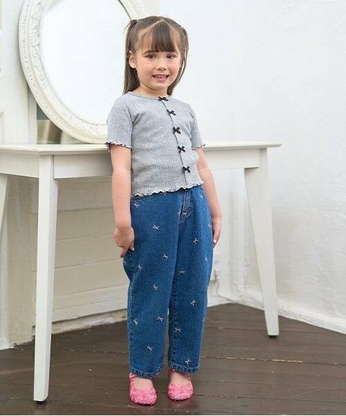 Lycee mine / リセマイン Tシャツ | カーディガン風リボントップス | 詳細14