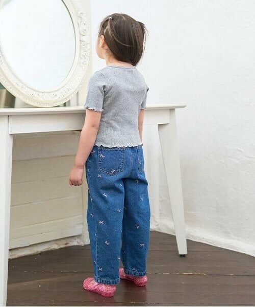 Lycee mine / リセマイン Tシャツ | カーディガン風リボントップス | 詳細15