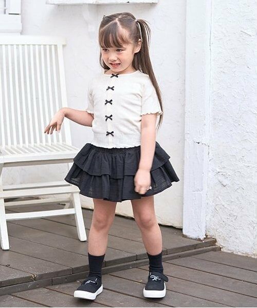 Lycee mine / リセマイン Tシャツ | カーディガン風リボントップス | 詳細6