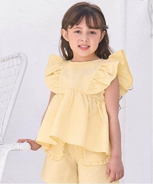 Lycee mine / リセマイン シャツ・ブラウス | 【セットアップ可能】フリルペプラムブラウス（レモン イエロー）