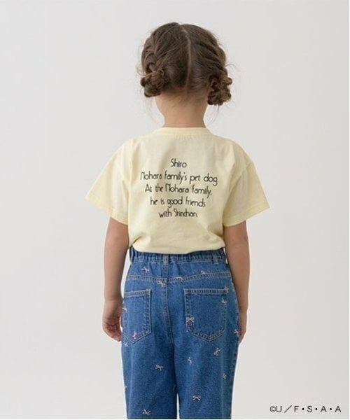 Lycee mine / リセマイン Tシャツ | 【クレヨンしんちゃん】【ソフトコットン】シロサガラ刺しゅうTシャツ | 詳細10