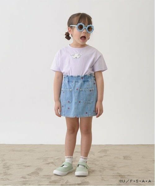 Lycee mine / リセマイン Tシャツ | 【クレヨンしんちゃん】【ソフトコットン】シロサガラ刺しゅうTシャツ | 詳細11