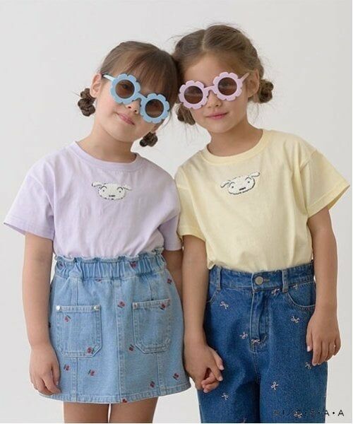 Lycee mine / リセマイン Tシャツ | 【クレヨンしんちゃん】【ソフトコットン】シロサガラ刺しゅうTシャツ | 詳細14