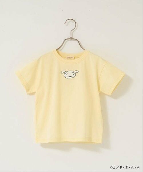 Lycee mine / リセマイン Tシャツ | 【クレヨンしんちゃん】【ソフトコットン】シロサガラ刺しゅうTシャツ | 詳細2