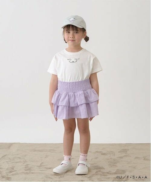 Lycee mine / リセマイン Tシャツ | 【クレヨンしんちゃん】【ソフトコットン】シロサガラ刺しゅうTシャツ | 詳細7