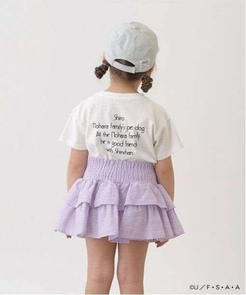 Lycee mine / リセマイン Tシャツ | 【クレヨンしんちゃん】【ソフトコットン】シロサガラ刺しゅうTシャツ | 詳細8