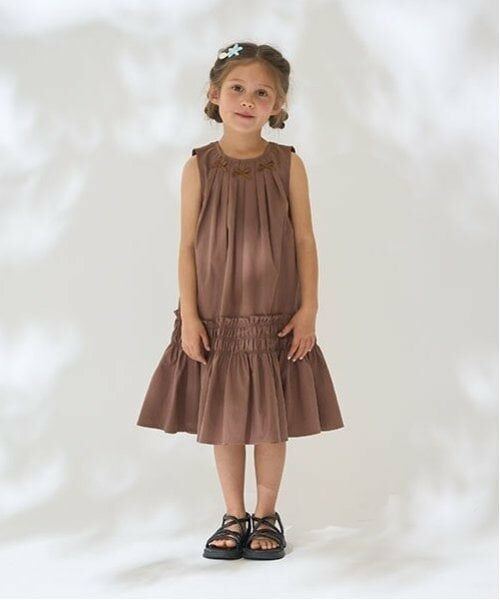 Lycee mine / リセマイン ミニ丈・ひざ丈ワンピース | シャーリングティアードワンピース | 詳細15