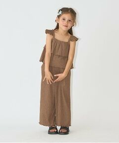 キャミ&ロングワイドパンツセットアップ