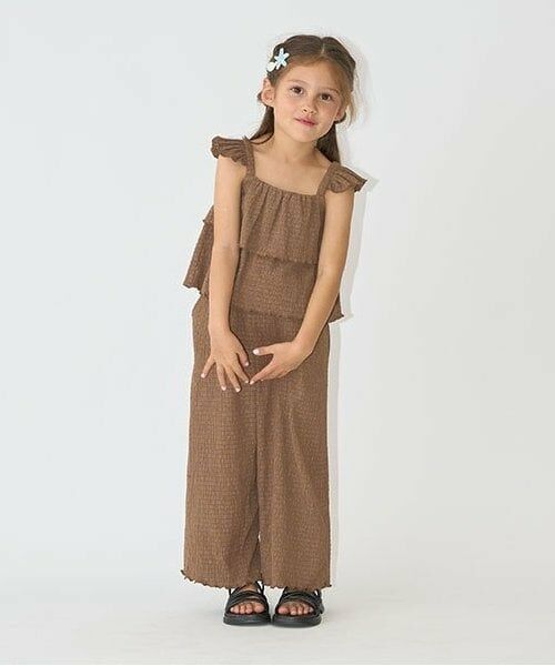 Lycee mine / リセマイン その他パンツ | キャミ&ロングワイドパンツセットアップ（モカ茶）