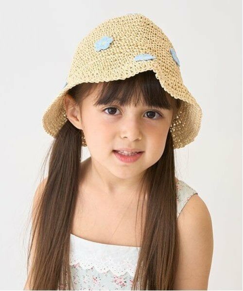 Lycee mine / リセマイン ハット | フラワーワッペン付きペーパーハット | 詳細1
