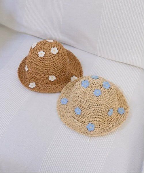 Lycee mine / リセマイン ハット | フラワーワッペン付きペーパーハット | 詳細10