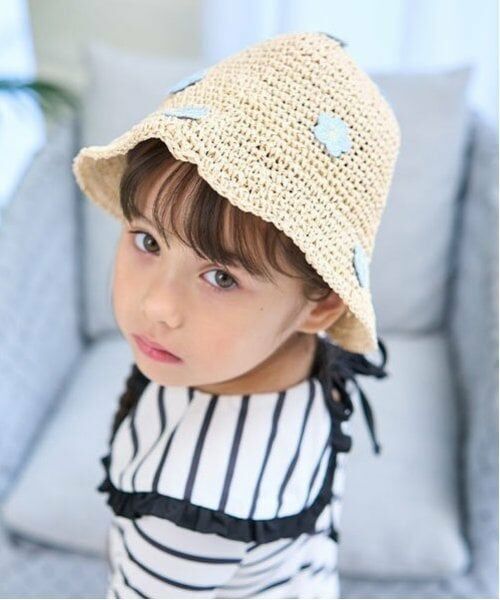 Lycee mine / リセマイン ハット | フラワーワッペン付きペーパーハット | 詳細2