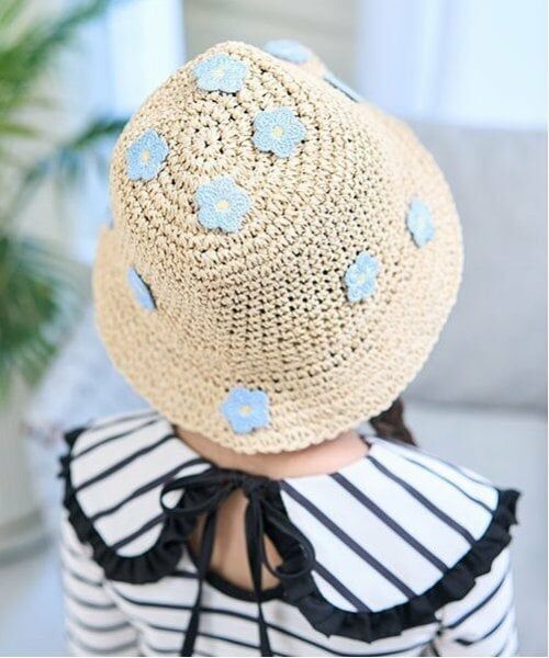 Lycee mine / リセマイン ハット | フラワーワッペン付きペーパーハット | 詳細3