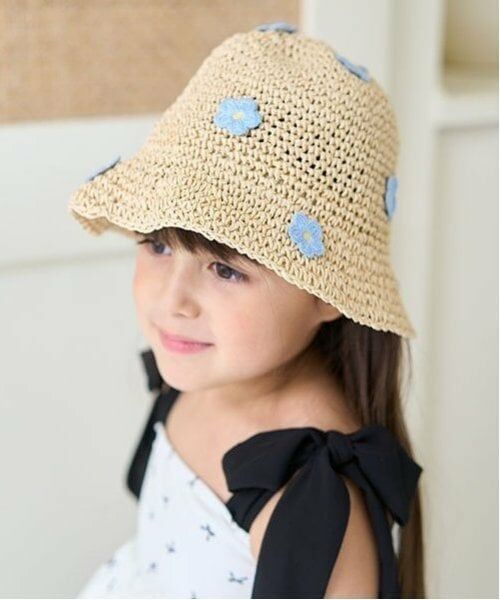 Lycee mine / リセマイン ハット | フラワーワッペン付きペーパーハット | 詳細4