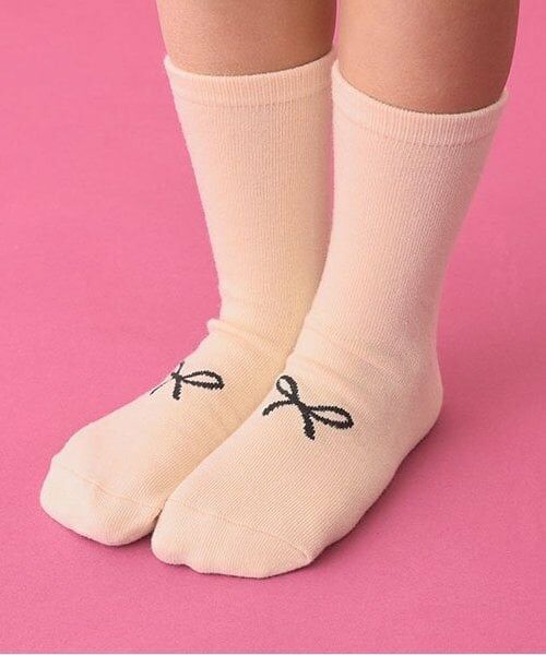 Lycee mine / リセマイン ソックス | リボンソックス（ベージュ）