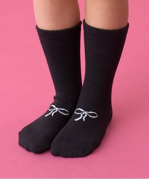 Lycee mine / リセマイン ソックス | リボンソックス（黒）