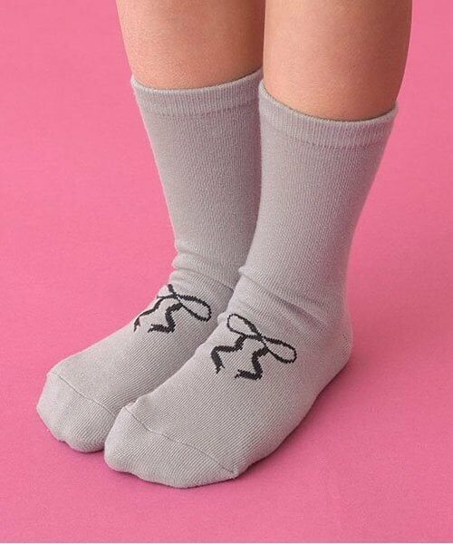 Lycee mine / リセマイン ソックス | リボンソックス（グレー）