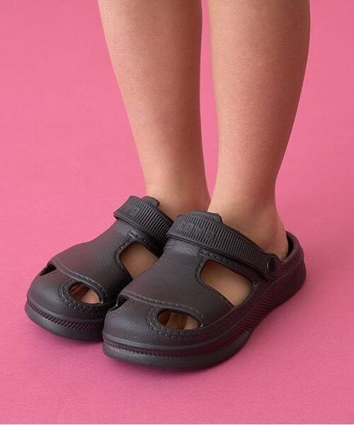 Lycee mine / リセマイン サンダル | 【フロントカバーで安心】EVAサンダル（黒）