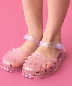 Lycee mine / リセマイン サンダル | クリアラメバイカラーラバーサンダル