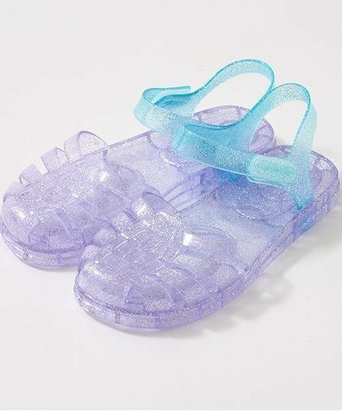 Lycee mine / リセマイン サンダル | クリアラメバイカラーラバーサンダル | 詳細4