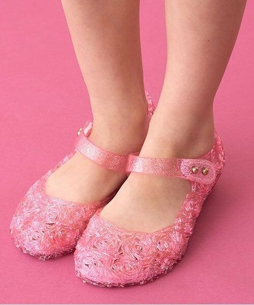 Lycee mine / リセマイン サンダル | クリアラメラバーワンストラップシューズ(ピンク)