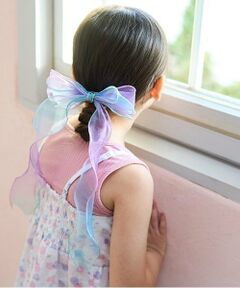 オーロラビッグリボンヘアクリップ