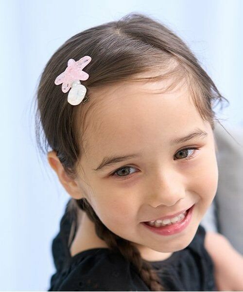 Lycee mine / リセマイン ヘアピン | パール付きキラキラヘアクリップ（ピンク）