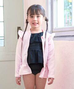 Lycee mine / リセマイン 水着・スイムグッズ | 【SWIM】【UV加工】裾フリルフリルジップラッシュガード