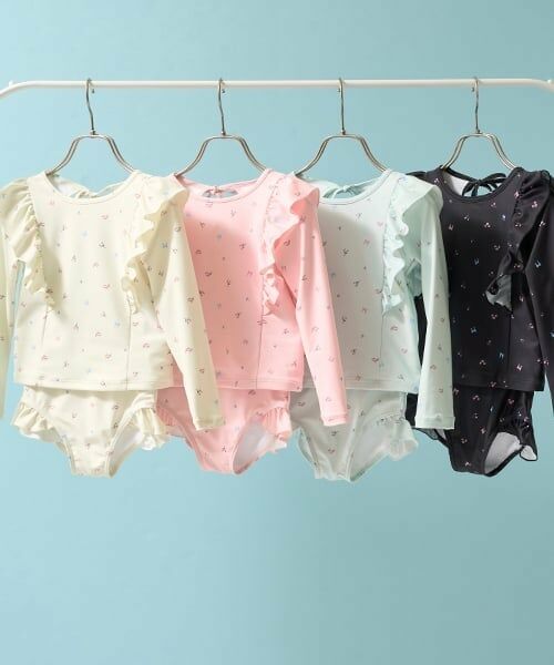 Lycee mine / リセマイン 水着・スイムグッズ | 【SWIM】【UV加工】花柄フリルラッシュガード&パンツセット | 詳細1