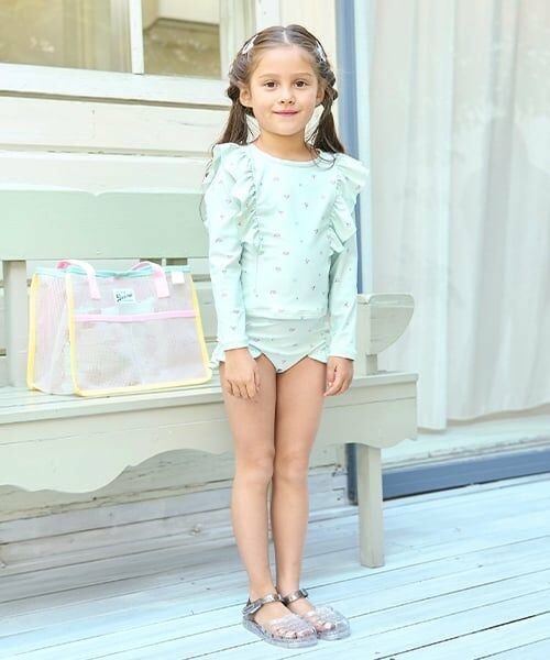 Lycee mine / リセマイン 水着・スイムグッズ | 【SWIM】【UV加工】花柄フリルラッシュガード&パンツセット | 詳細13