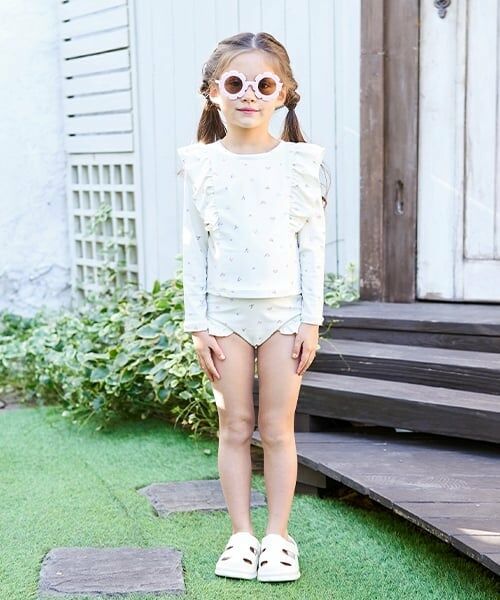 Lycee mine / リセマイン 水着・スイムグッズ | 【SWIM】【UV加工】花柄フリルラッシュガード&パンツセット | 詳細8