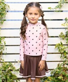 Lycee mine / リセマイン 水着・スイムグッズ | 【SWIM】【UV加工】ハート柄ラッシュガード&プリーツスカートセット