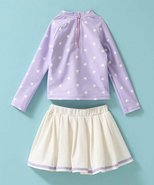 Lycee mine / リセマイン 水着・スイムグッズ | 【SWIM】【UV加工】ハート柄ラッシュガード&プリーツスカートセット | 詳細3