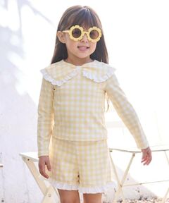 Lycee mine / リセマイン 水着・スイムグッズ | 【SWIM】【UV加工】アソート総柄衿付きフリルラッシュガード＆パンツセット