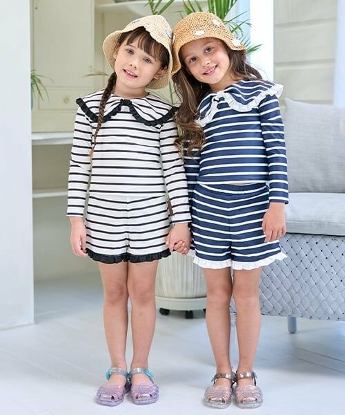 Lycee mine / リセマイン 水着・スイムグッズ | 【SWIM】【UV加工】アソート総柄衿付きフリルラッシュガード＆パンツセット | 詳細19