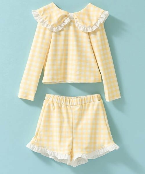 Lycee mine / リセマイン 水着・スイムグッズ | 【SWIM】【UV加工】アソート総柄衿付きフリルラッシュガード＆パンツセット | 詳細2