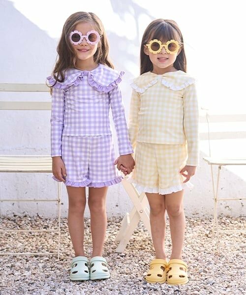 Lycee mine / リセマイン 水着・スイムグッズ | 【SWIM】【UV加工】アソート総柄衿付きフリルラッシュガード＆パンツセット | 詳細20