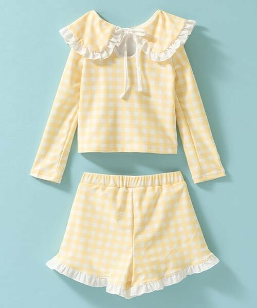 Lycee mine / リセマイン 水着・スイムグッズ | 【SWIM】【UV加工】アソート総柄衿付きフリルラッシュガード＆パンツセット | 詳細3