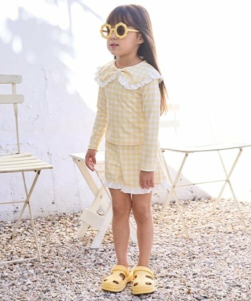 Lycee mine / リセマイン 水着・スイムグッズ | 【SWIM】【UV加工】アソート総柄衿付きフリルラッシュガード＆パンツセット | 詳細9