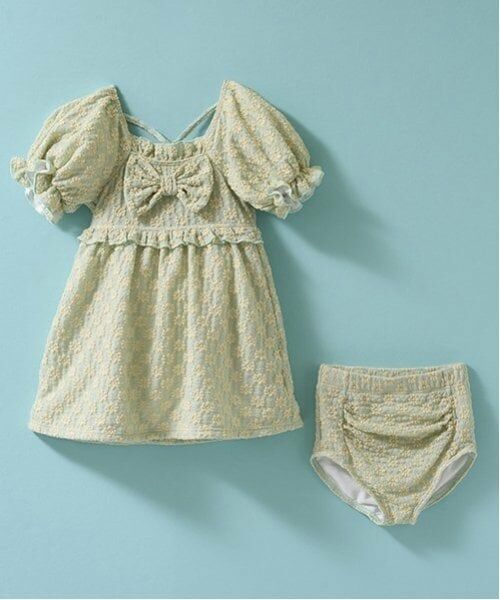 Lycee mine / リセマイン 水着・スイムグッズ | 【SWIM】【水着】【UV加工】フラワージャガードワンピース風セパレート | 詳細2