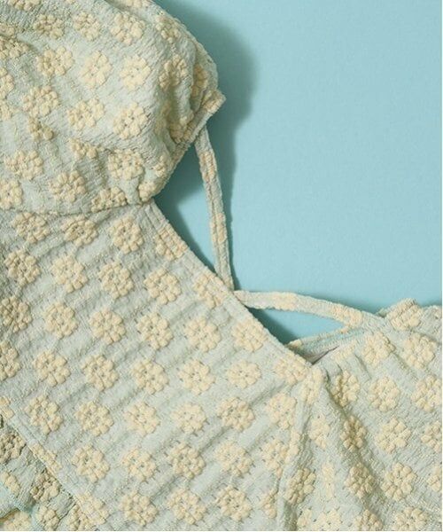 Lycee mine / リセマイン 水着・スイムグッズ | 【SWIM】【水着】【UV加工】フラワージャガードワンピース風セパレート | 詳細5